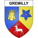 Gremilly Sticker wappen, gelsenkirchen, augsburg, klebender aufkleber