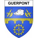 Guerpont 55 ville sticker blason écusson autocollant adhésif