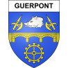 Guerpont 55 ville sticker blason écusson autocollant adhésif