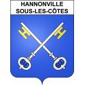 Hannonville-sous-les-Côtes 55 ville sticker blason écusson autocollant adhésif