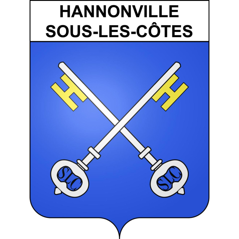 Hannonville-sous-les-Côtes Sticker wappen, gelsenkirchen, augsburg, klebender aufkleber