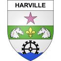 Harville 55 ville sticker blason écusson autocollant adhésif