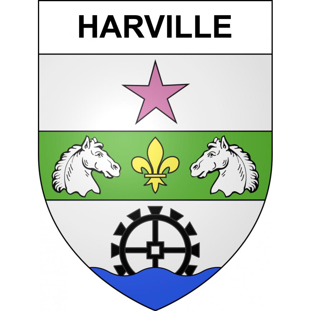 Stickers coat of arms Harville adhesive sticker