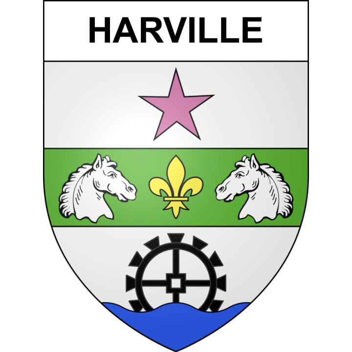 Stickers coat of arms Harville adhesive sticker