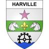Pegatinas escudo de armas de Harville adhesivo de la etiqueta engomada