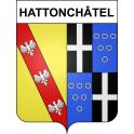 Hattonchâtel 55 ville sticker blason écusson autocollant adhésif