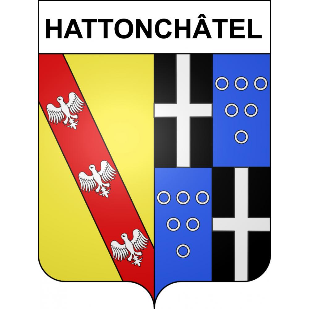 Hattonchâtel 55 ville sticker blason écusson autocollant adhésif