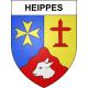 Stickers coat of arms Heippes adhesive sticker