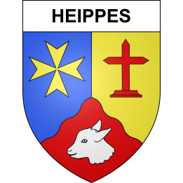 Stickers coat of arms Heippes adhesive sticker