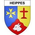 Heippes 55 ville sticker blason écusson autocollant adhésif