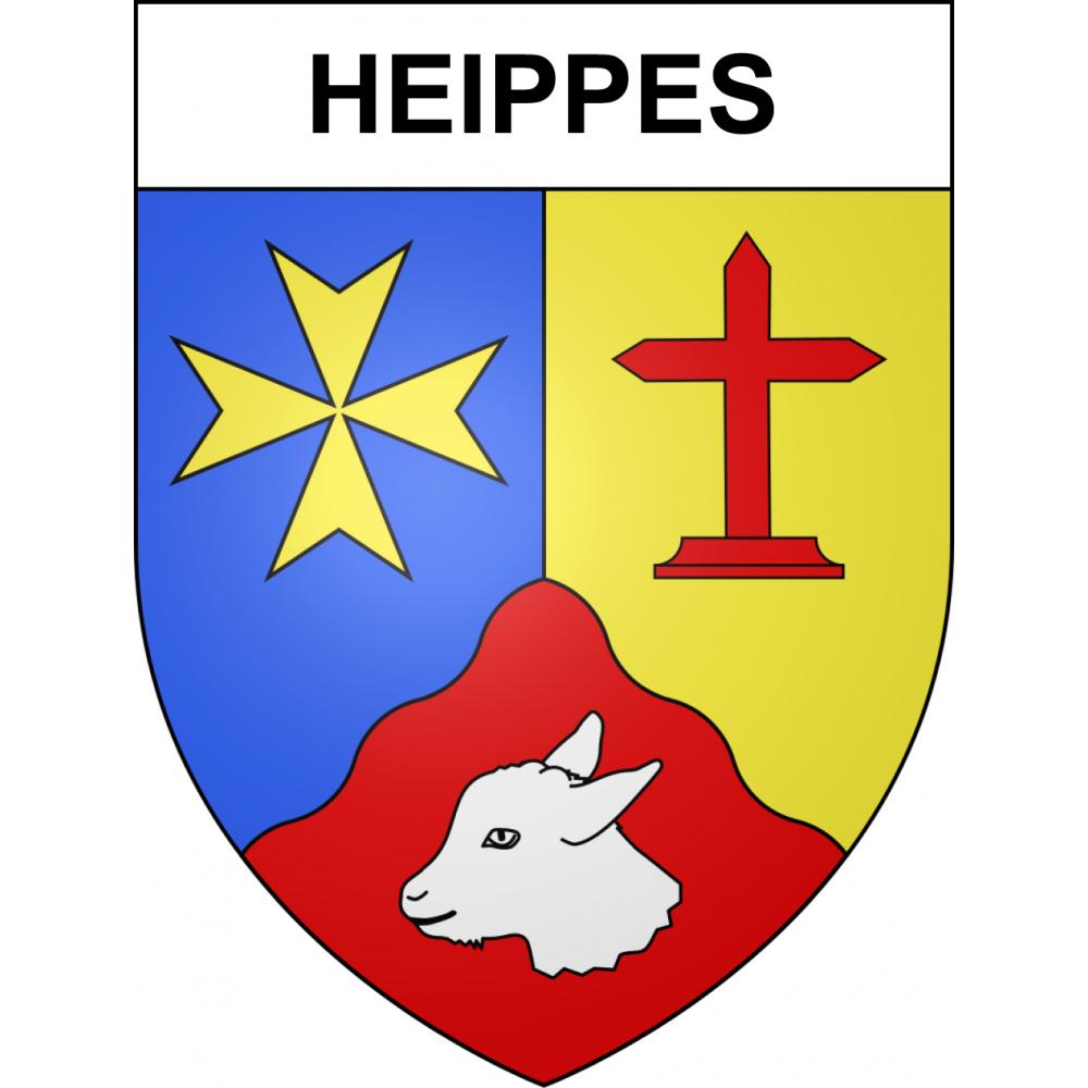 Heippes Sticker wappen, gelsenkirchen, augsburg, klebender aufkleber