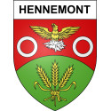 Adesivi stemma Hennemont adesivo