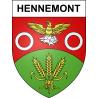 Stickers coat of arms Hennemont adhesive sticker