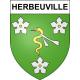 Herbeuville 55 ville sticker blason écusson autocollant adhésif