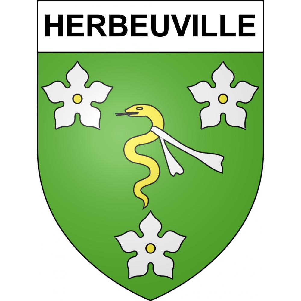 Herbeuville 55 ville sticker blason écusson autocollant adhésif