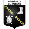 Herméville-en-Woëvre 55 ville sticker blason écusson autocollant adhésif