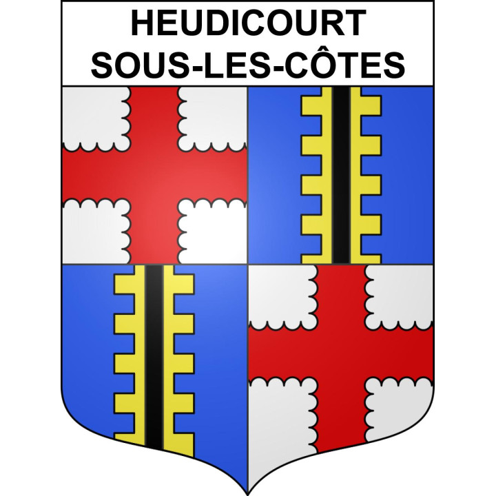 Stickers coat of arms Heudicourt-sous-les-Côtes adhesive sticker