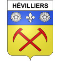 Stickers coat of arms Hévilliers adhesive sticker