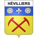 Hévilliers Sticker wappen, gelsenkirchen, augsburg, klebender aufkleber