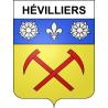 Stickers coat of arms Hévilliers adhesive sticker