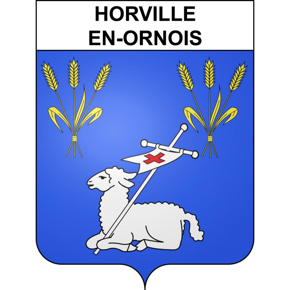 Horville-en-Ornois 55 ville sticker blason écusson autocollant adhésif