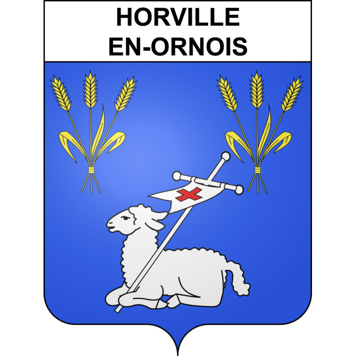 Stickers coat of arms Horville-en-Ornois adhesive sticker