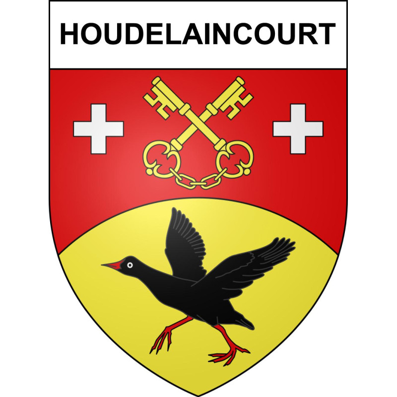 Houdelaincourt 55 ville sticker blason écusson autocollant adhésif