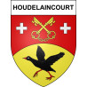 Pegatinas escudo de armas de Houdelaincourt adhesivo de la etiqueta engomada