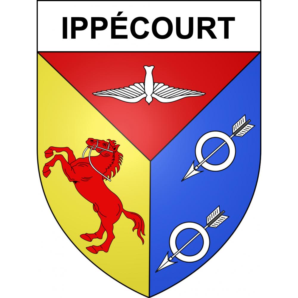 Ippécourt 55 ville sticker blason écusson autocollant adhésif