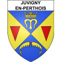 Juvigny-en-Perthois 55 ville sticker blason écusson autocollant adhésif