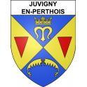 Juvigny-en-Perthois 55 ville sticker blason écusson autocollant adhésif
