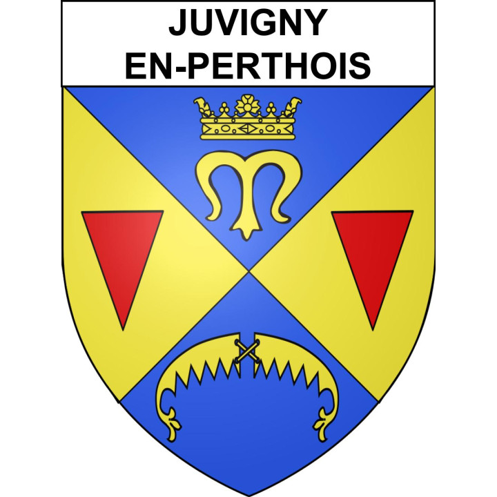 Stickers coat of arms Juvigny-en-Perthois adhesive sticker