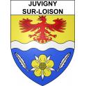 Juvigny-sur-Loison 55 ville sticker blason écusson autocollant adhésif