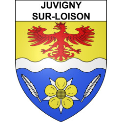 Juvigny-sur-Loison Sticker wappen, gelsenkirchen, augsburg, klebender aufkleber