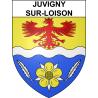 Juvigny-sur-Loison Sticker wappen, gelsenkirchen, augsburg, klebender aufkleber