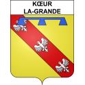 Kœur-la-Grande 55 ville sticker blason écusson autocollant adhésif