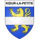 Pegatinas escudo de armas de Kœur-la-Petite adhesivo de la etiqueta engomada
