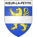Kœur-la-Petite 55 ville sticker blason écusson autocollant adhésif