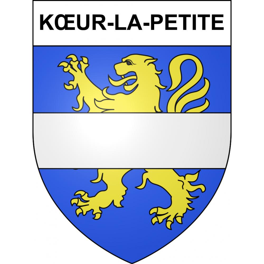 Kœur-la-Petite Sticker wappen, gelsenkirchen, augsburg, klebender aufkleber