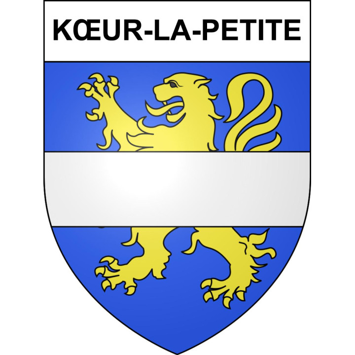 Kœur-la-Petite 55 ville sticker blason écusson autocollant adhésif