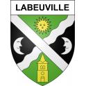 Labeuville 55 ville sticker blason écusson autocollant adhésif