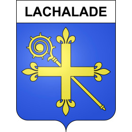 Lachalade 55 ville sticker blason écusson autocollant adhésif