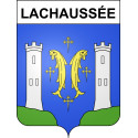 Lachaussée 55 ville sticker blason écusson autocollant adhésif