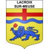 Stickers coat of arms Lacroix-sur-Meuse adhesive sticker