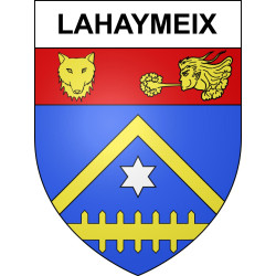 Pegatinas escudo de armas de Lahaymeix adhesivo de la etiqueta engomada