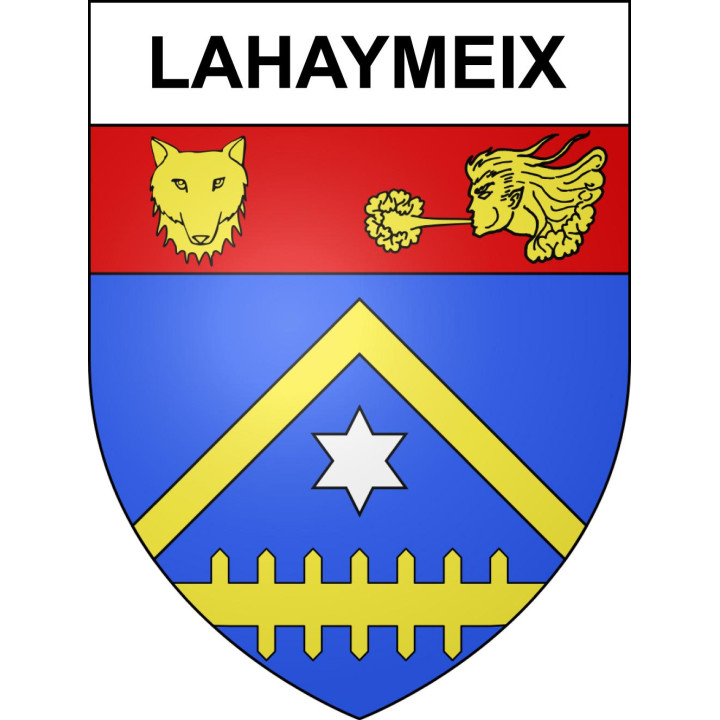 Lahaymeix 55 ville sticker blason écusson autocollant adhésif
