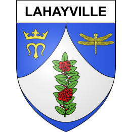 Lahayville 55 ville sticker blason écusson autocollant adhésif