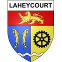 Laheycourt 55 ville sticker blason écusson autocollant adhésif