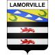 Pegatinas escudo de armas de Lamorville adhesivo de la etiqueta engomada