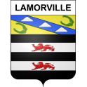 Lamorville 55 ville sticker blason écusson autocollant adhésif